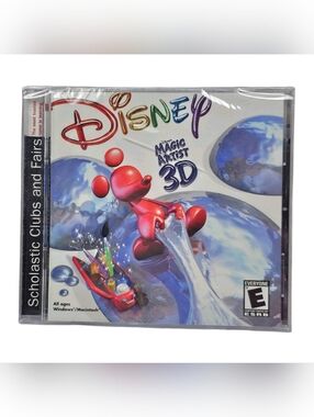 Disney’s Magic Artist 3D PC/Mac Software Factory Sealed Scholastic New 2000
